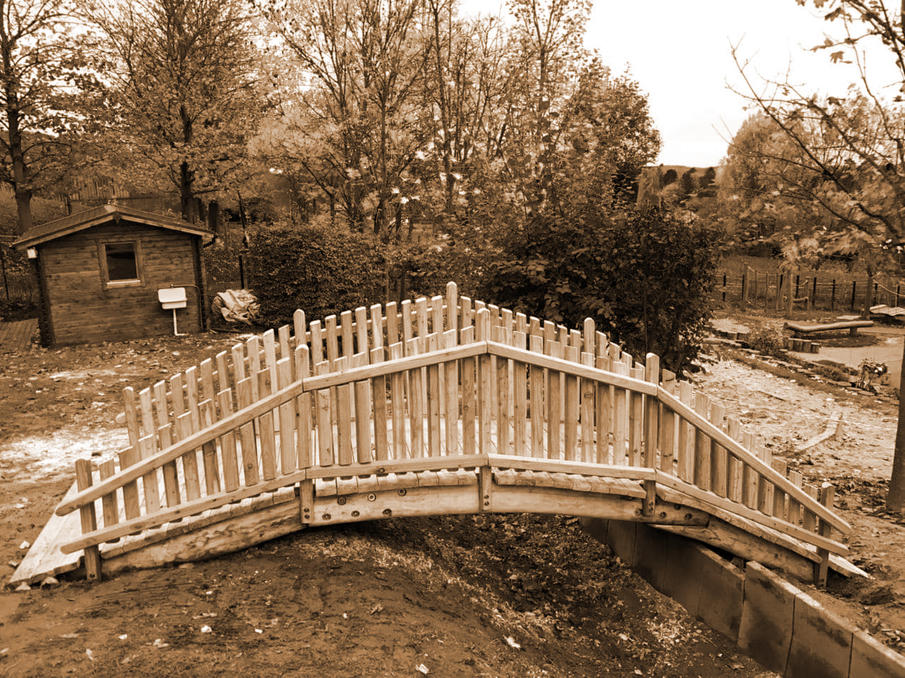 Holzbrücke